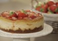 Rezept Käsekuchen mit Erdbeeren und weißer Schokolade