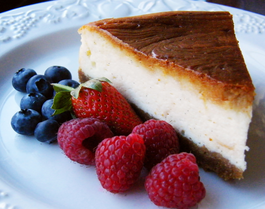 Käsekuchen mit Beeren