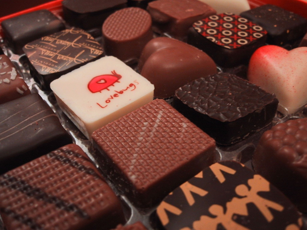 Pralinen aus Schokolade