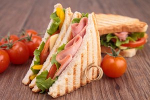 Sandwich mit Schinken