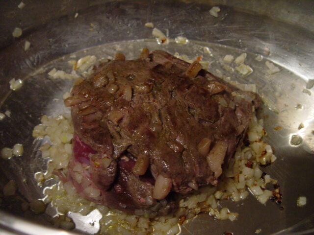 zweierlei Geschmorter Hirschbraten