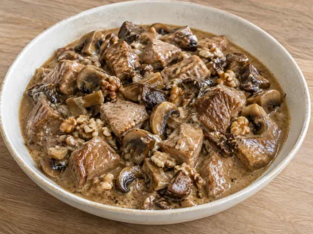 KI-generierte Illustration: Advents-Gulasch